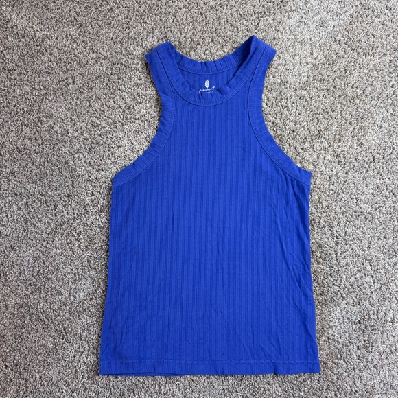 FREE PEOPLE MOVEMENT. blue tank. Size small - Picture 2 of 4